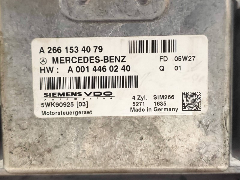 Recambio de centralita motor uce para mercedes clase b (w245) 170 (245.232) referencia OEM IAM 5WK9092503 A2661534079 A001446024