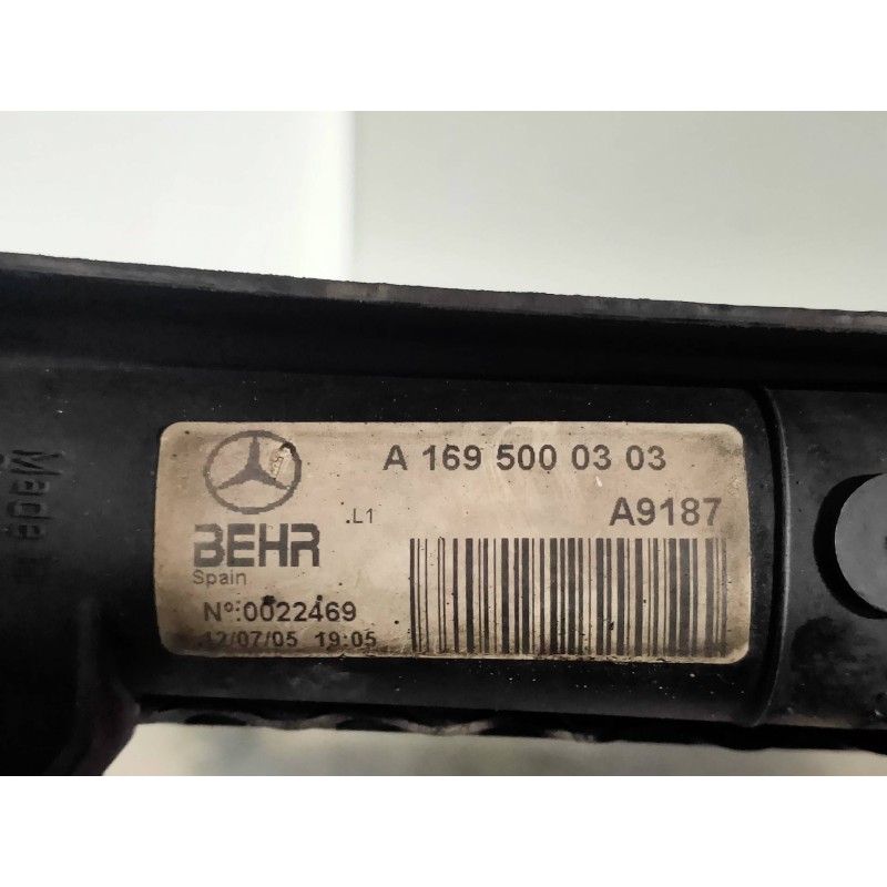 Recambio de radiador agua para mercedes clase b (w245) 170 (245.232) referencia OEM IAM A1695000303 A9187 