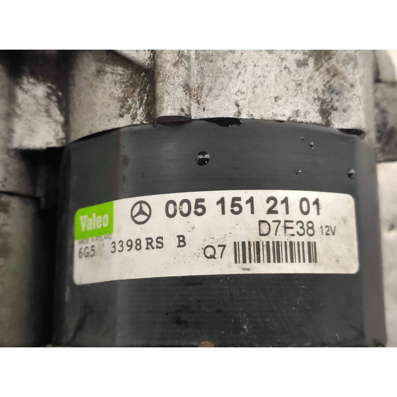 Recambio de motor arranque para mercedes clase b (w245) 170 (245.232) referencia OEM IAM 0051512101 D7E38 6G53398RS VALEO