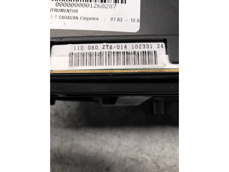 Recambio de cuadro instrumentos para opel vectra c caravan elegance referencia OEM IAM 110080278014 13165966MP 