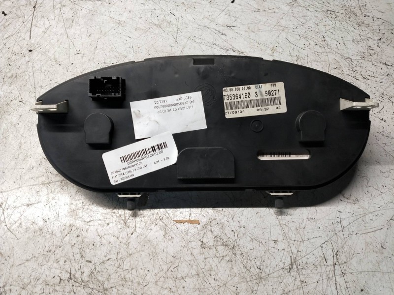 Recambio de cuadro instrumentos para fiat idea (135) 1.9 jtd cat referencia OEM IAM 735364160 3 90271 503000680000