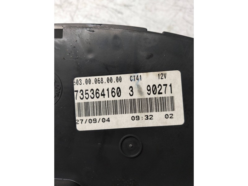Recambio de cuadro instrumentos para fiat idea (135) 1.9 jtd cat referencia OEM IAM 735364160 3 90271 503000680000