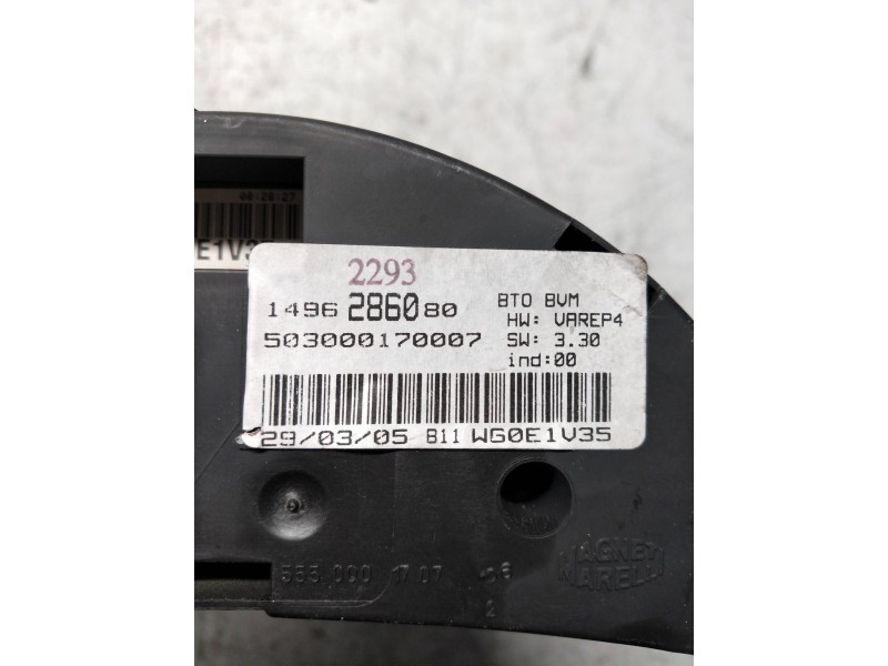 Recambio de pantalla multifuncion para fiat ulysse (179) 2.2 jtd dynamic referencia OEM IAM 1496286080 503000170007 