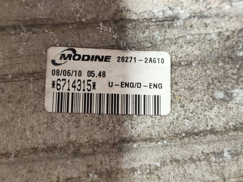 Recambio de intercooler para kia cee´d drive referencia OEM IAM 282712A610 6714315 MODINE