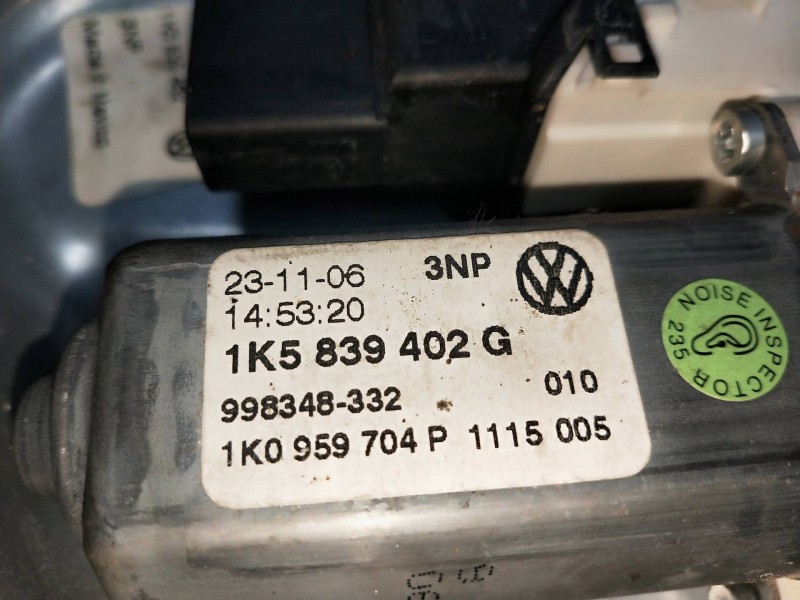 Recambio de elevalunas trasero derecho para volkswagen jetta (1k2) 1.9 tdi referencia OEM IAM 1K0959704P 1K5839402G 4P