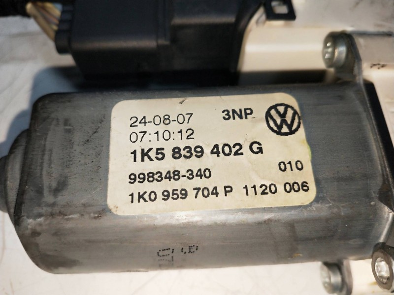 Recambio de elevalunas trasero derecho para volkswagen jetta (1k2) 1.9 tdi referencia OEM IAM 1K0959704P 1K5839402G 4P