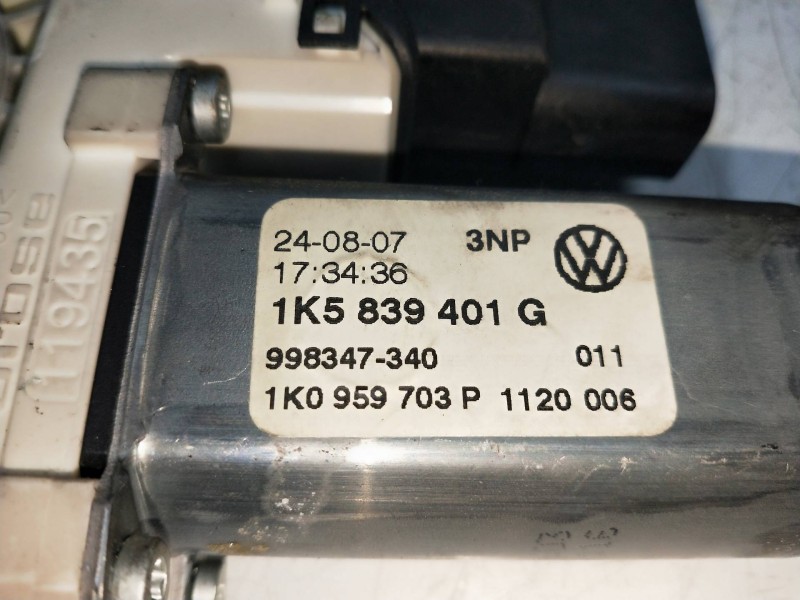 Recambio de elevalunas trasero izquierdo para volkswagen jetta (1k2) 1.9 tdi referencia OEM IAM 1K0959703P 1K5839401G 4P