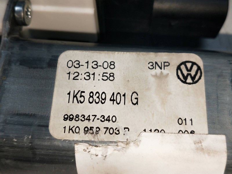 Recambio de elevalunas trasero izquierdo para volkswagen jetta (1k2) 2.0 tdi referencia OEM IAM 1K0959703P 1K5839401G 4P