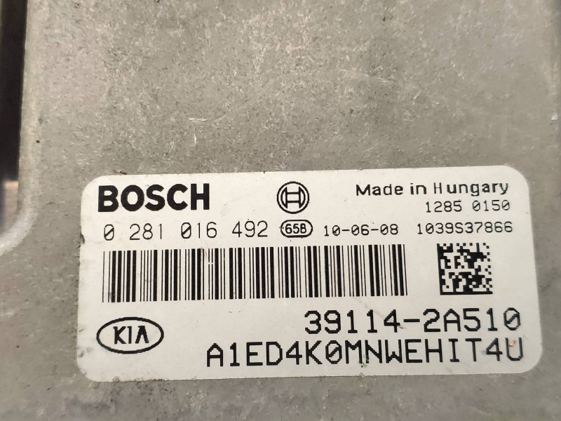 Recambio de centralita motor uce para kia cee´d drive referencia OEM IAM 0281016492 391142A510 BOSCH