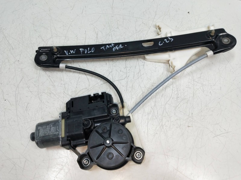 Recambio de elevalunas trasero derecho para volkswagen polo (6r1) referencia OEM IAM 6R0959812N  5P