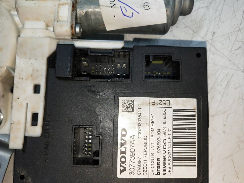 Recambio de elevalunas delantero derecho para volvo s40 berlina referencia OEM IAM 30773907AA  4P