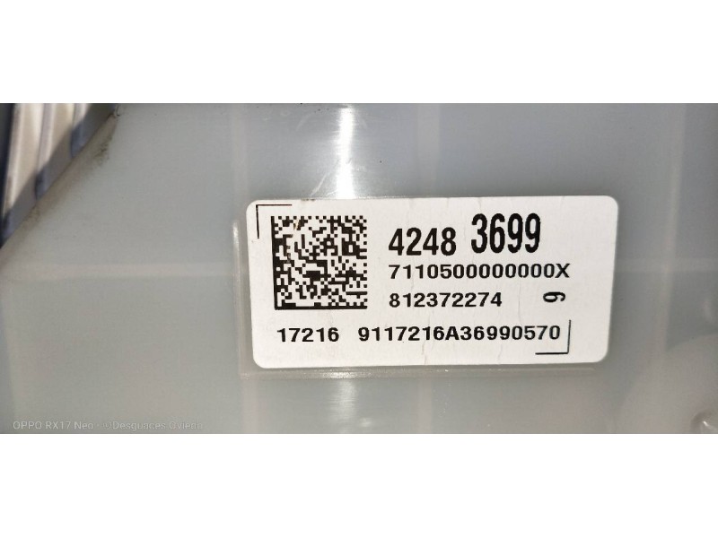 Recambio de cuadro instrumentos para opel mokka x innovation start/stop referencia OEM IAM 42483699 812372274 