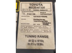 Recambio de sistema audio / radio cd para toyota prius (nhw30) plug-in hybrid advance referencia OEM IAM 8612047330 1230001640A1 2