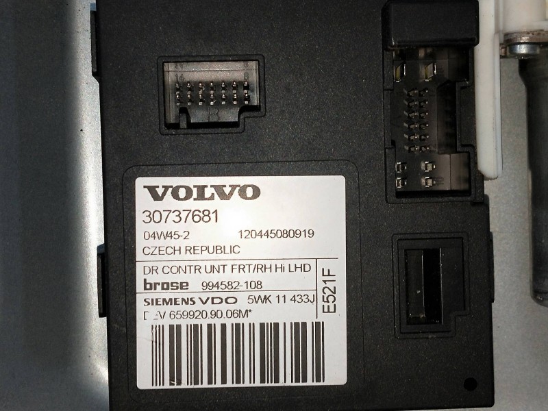 Recambio de elevalunas delantero derecho para volvo s40 berlina referencia OEM IAM 30737681  4P