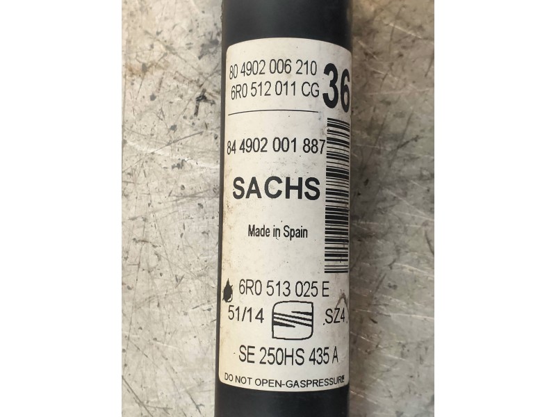 Recambio de amortiguador trasero derecho para seat ibiza (6j5) reference referencia OEM IAM 844902001887 6R0512011CG 6R0513025E 