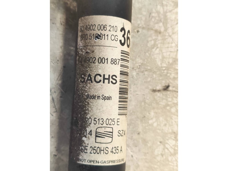 Recambio de amortiguador trasero izquierdo para seat ibiza (6j5) reference referencia OEM IAM 844902001887 804902006210 6R051201