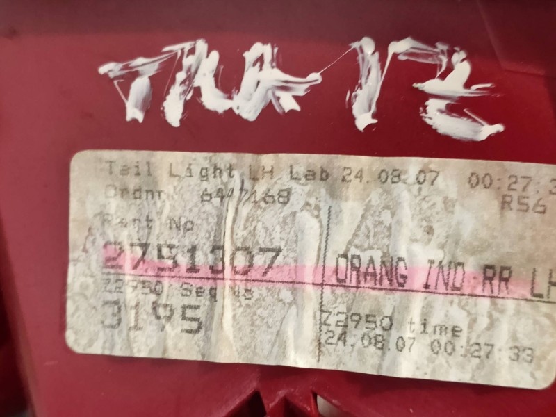 Recambio de piloto trasero izquierdo para mini mini (r56) cooper d referencia OEM IAM 2751307  