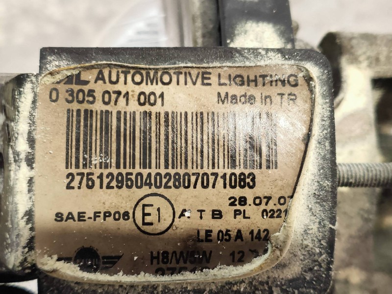 Recambio de faro antiniebla derecho para mini mini (r56) cooper d referencia OEM IAM 0305071001  