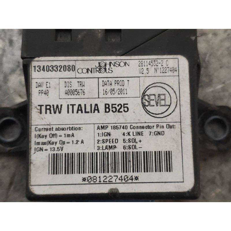 Recambio de modulo electronico para fiat ducato caja cerrada 35 (06.2006 =>) l1h1 160 multijet power referencia OEM IAM  A005676