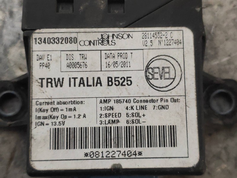 Recambio de modulo electronico para fiat ducato caja cerrada 35 (06.2006 =>) l1h1 160 multijet power referencia OEM IAM  A005676