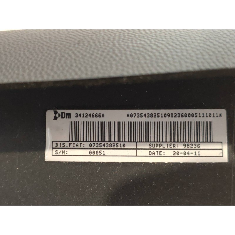 Recambio de kit airbag para fiat ducato caja cerrada 35 (06.2006 =>) l1h1 160 multijet power referencia OEM IAM   