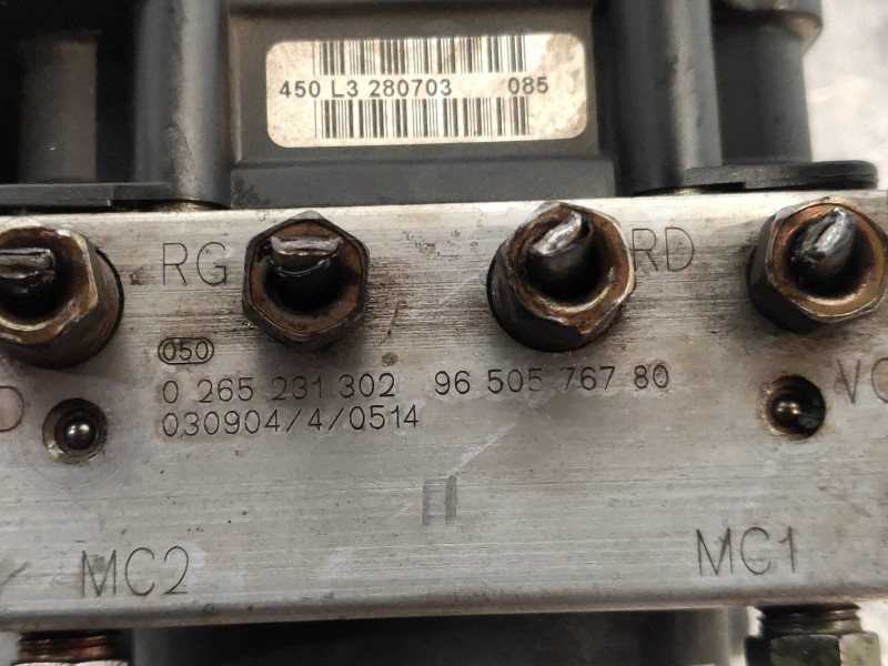 Recambio de abs para peugeot 307 (s1) xt referencia OEM IAM 0265231302 9650576780 0265800301 BOSCH