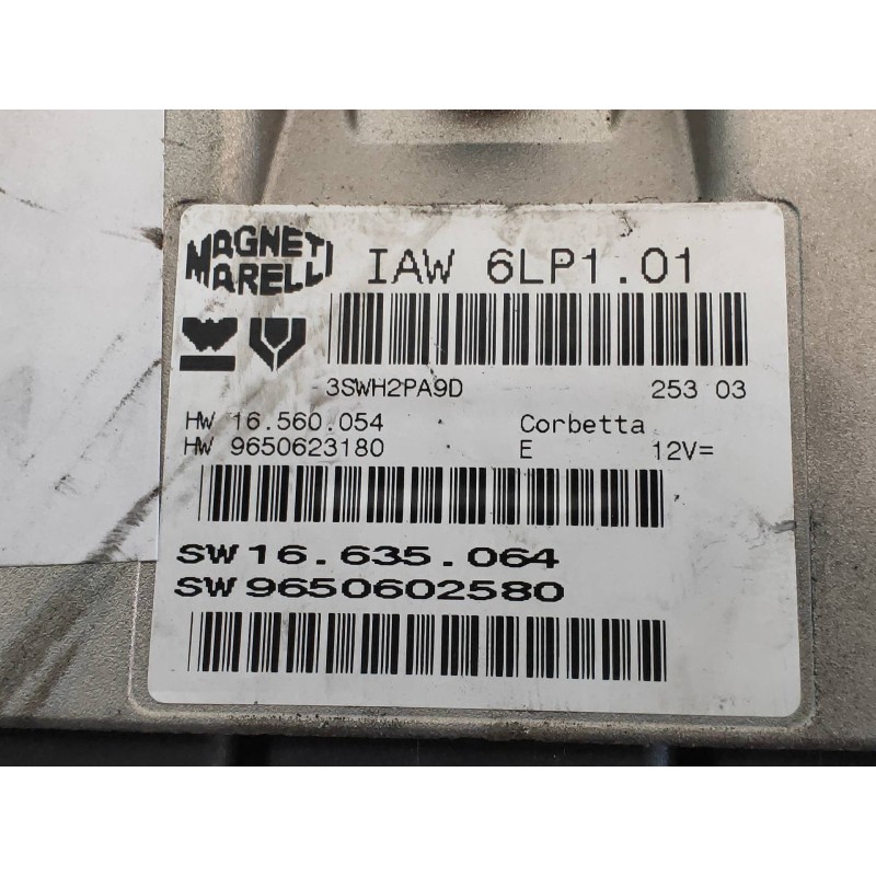 Recambio de centralita motor uce para peugeot 307 (s1) xt referencia OEM IAM IAW6LP101 16635064 9650602580 15660354 9650623180 M