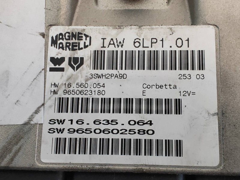Recambio de centralita motor uce para peugeot 307 (s1) xt referencia OEM IAM IAW6LP101 16635064 9650602580 15660354 9650623180 M