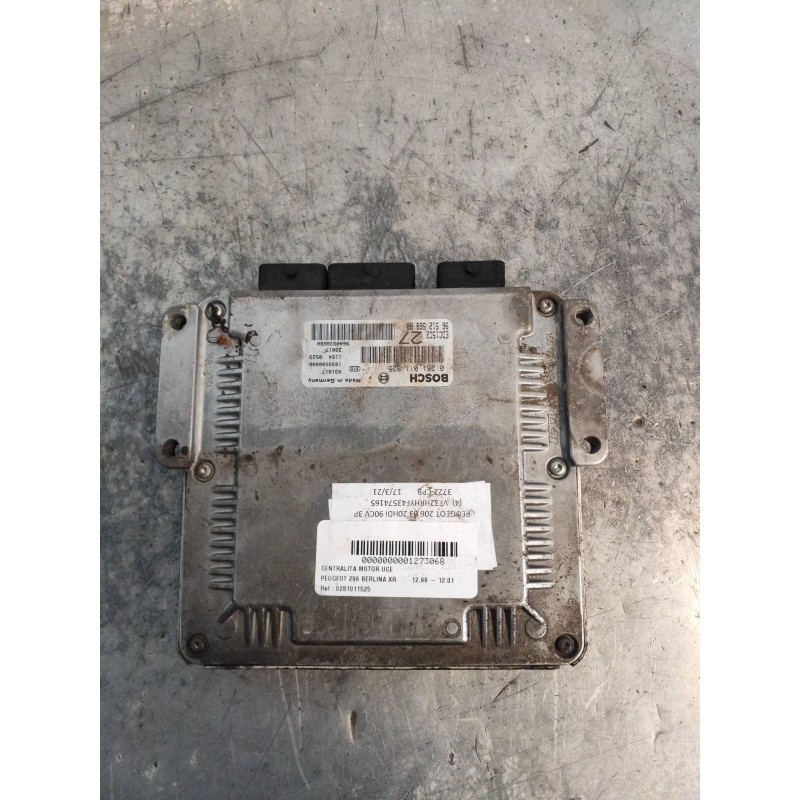 Recambio de centralita motor uce para peugeot 206 berlina xr referencia OEM IAM 0281011525 9651256880 9640938680 EDC15C2 27 BOSC