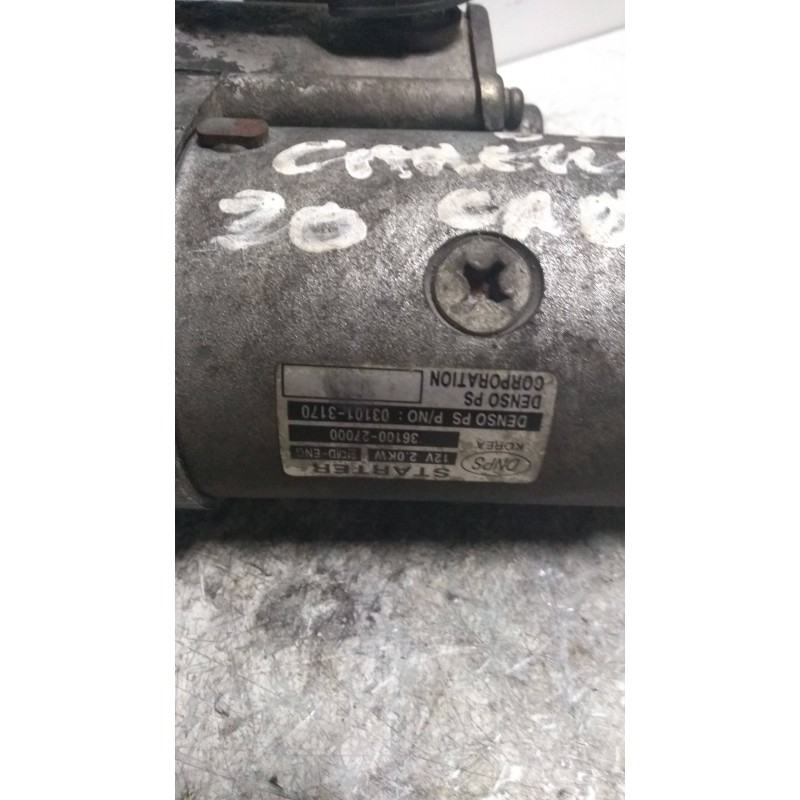 Recambio de motor arranque para kia carens 2.0 crdi ex monovolumen referencia OEM IAM 3610027000 STARTER 20CRDI