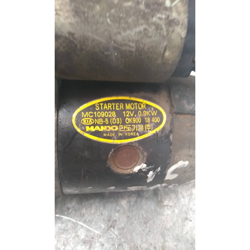 Recambio de motor arranque para kia clarus 1.8 slx highline berlina referencia OEM IAM MC109028 OK90018400 18 16V