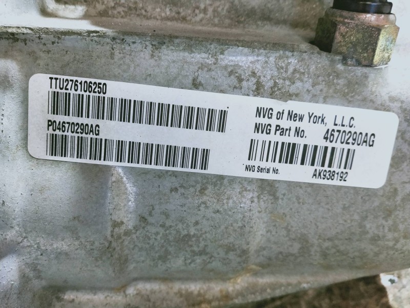 Recambio de caja cambios para chrysler sebring berlina (jr41) 2.0 le referencia OEM IAM 4670290AG NUT350 4677 AK938192