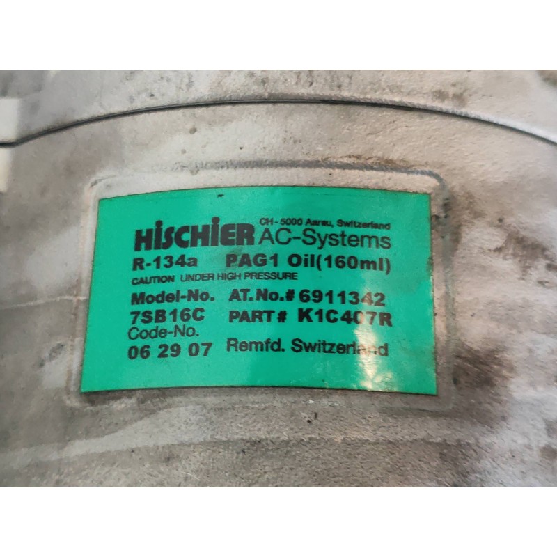 Recambio de compresor aire acondicionado para bmw serie 5 berlina (e39) 540i referencia OEM IAM 6911342 K1C407R 7SB16C 