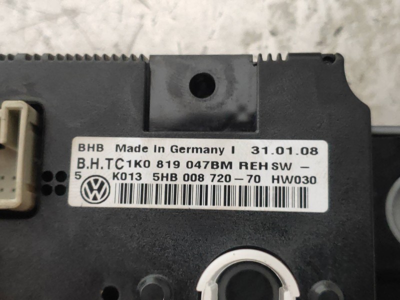Recambio de mando calefaccion / aire acondicionado para volkswagen caddy ka/kb (2k) furg. referencia OEM IAM 1K0819047  