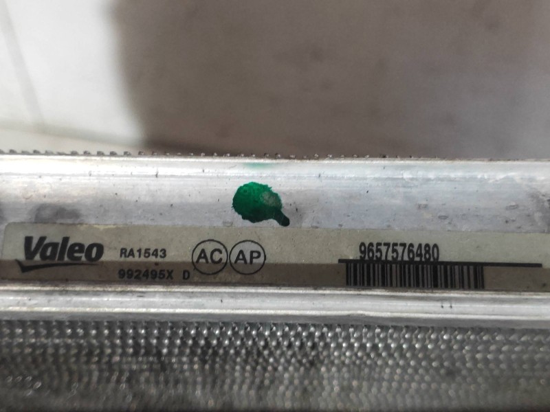 Recambio de radiador agua para citroen c4 berlina exclusive referencia OEM IAM 9657576480 992495X 