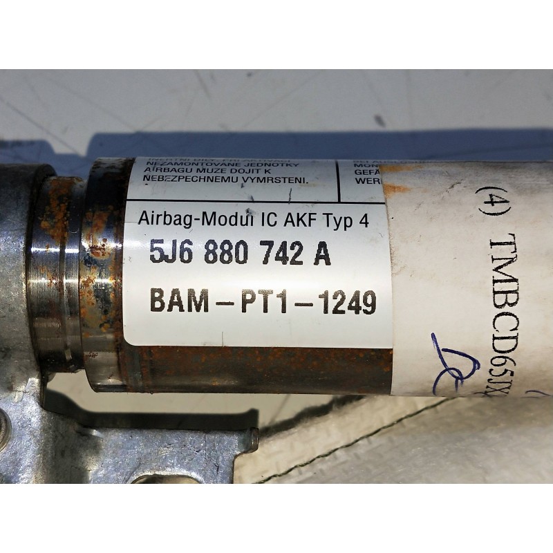 Recambio de airbag cortina delantero derecho para skoda fabia (5j2 ) 1.6 16v referencia OEM IAM 5J6880742A  