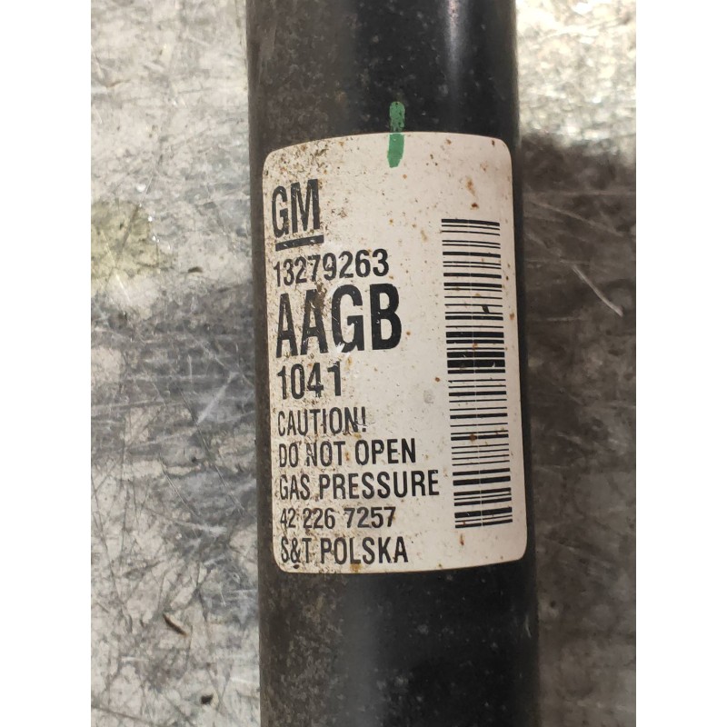 Recambio de amortiguador trasero izquierdo para opel astra j lim. 1.7 16v cdti referencia OEM IAM 13279263 422267257 