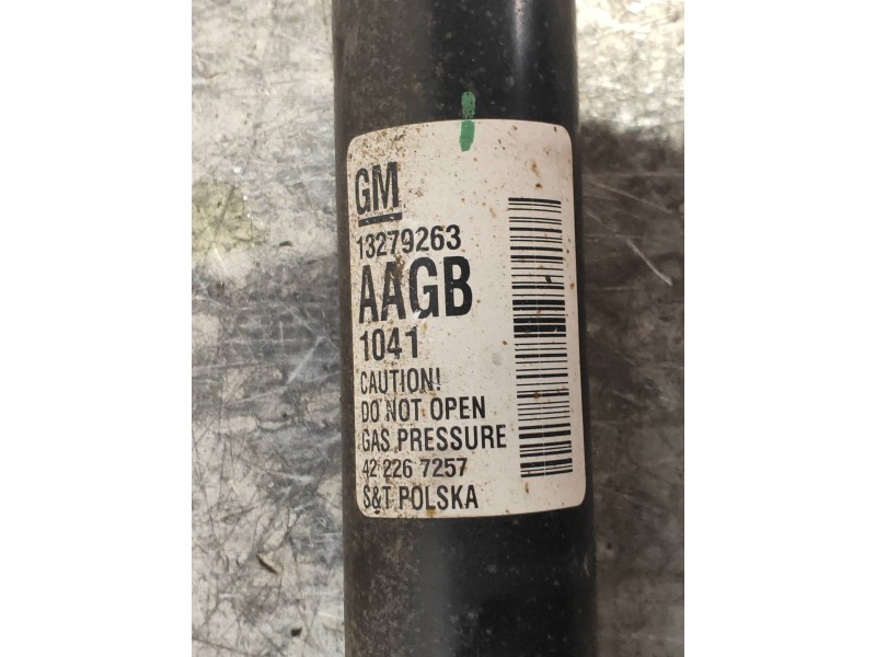 Recambio de amortiguador trasero izquierdo para opel astra j lim. 1.7 16v cdti referencia OEM IAM 13279263 422267257 