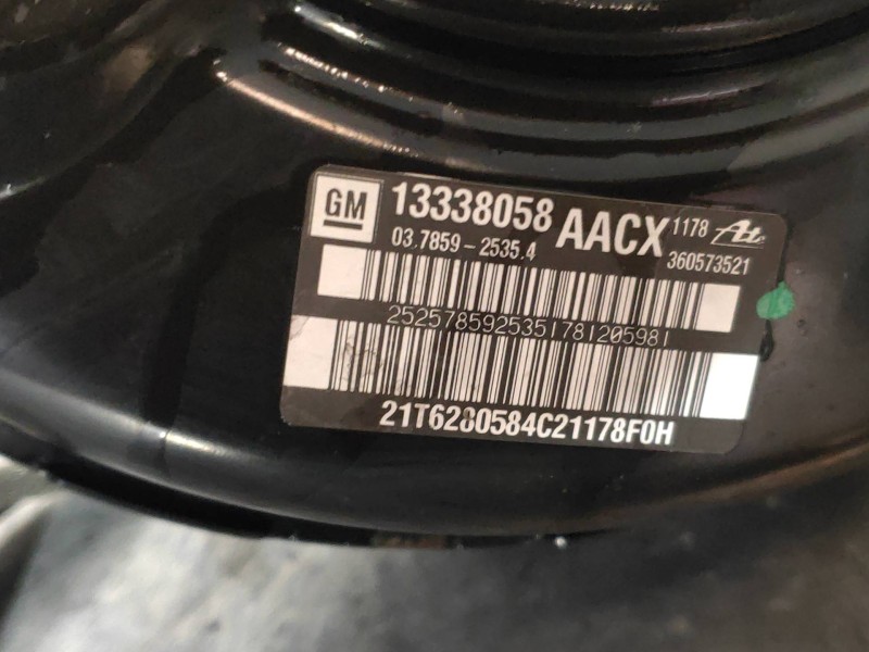 Recambio de servofreno para opel astra j lim. 1.7 16v cdti referencia OEM IAM 13338058 03785925354 