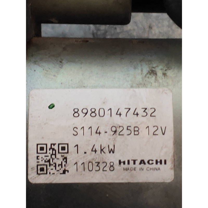Recambio de motor arranque para opel astra j lim. 1.7 16v cdti referencia OEM IAM 8980147432 S114925B 