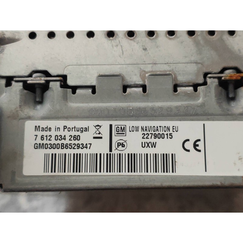 Recambio de sistema navegacion gps para opel astra j lim. 1.7 16v cdti referencia OEM IAM 7612034260 22790015 453116246 
