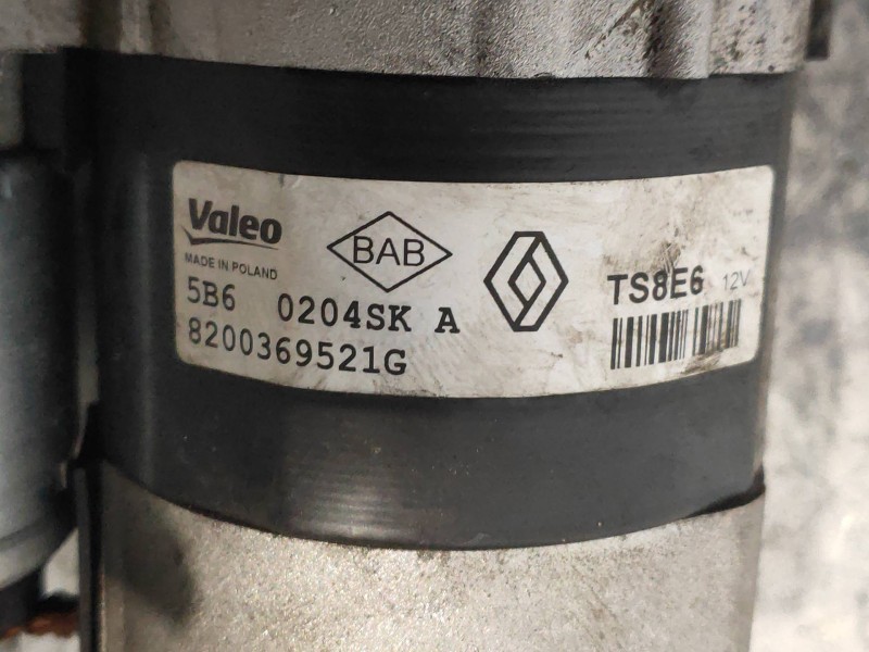 Recambio de motor arranque para dacia logan ii ambiance referencia OEM IAM 8200369521G 0204SK TS8E6 