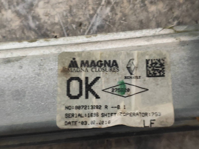 Recambio de elevalunas delantero izquierdo para dacia logan ii ambiance referencia OEM IAM 807213282R  5P