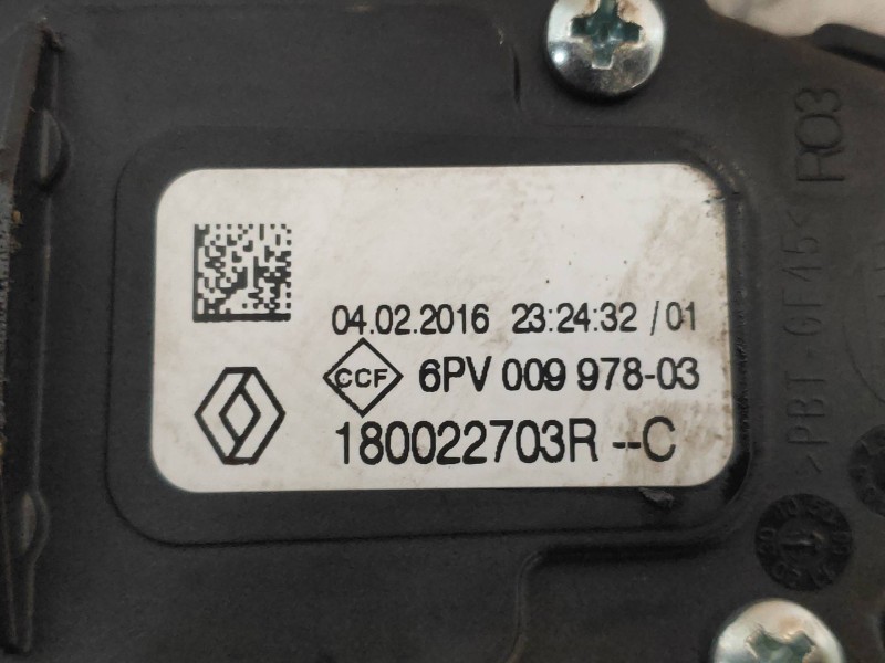 Recambio de potenciometro pedal para dacia logan ii ambiance referencia OEM IAM 80022703RC 6PV00997803 