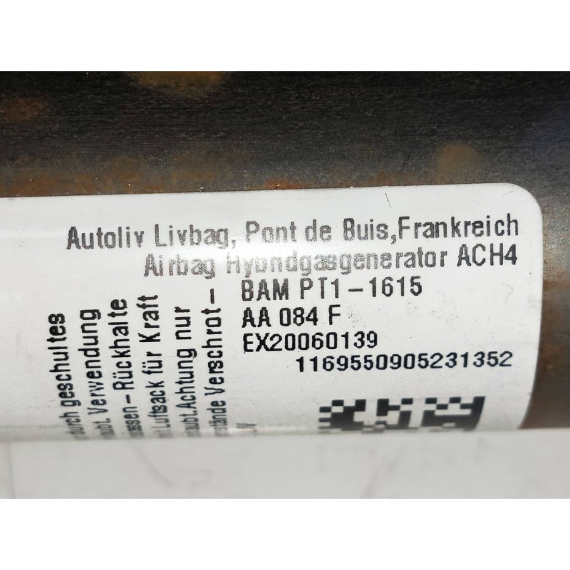 Recambio de airbag cortina delantero derecho para toyota prius (nhw30) plug-in hybrid advance referencia OEM IAM BAMPT11615  