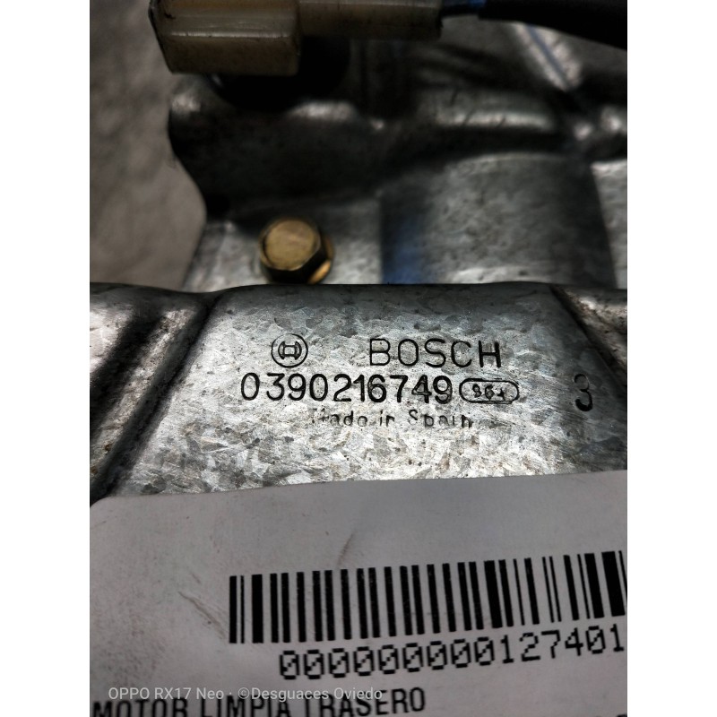 Recambio de motor limpia trasero para renault clio i fase i+ii (b/c57) 1.9 d rn referencia OEM IAM 0390216749 7700830365 