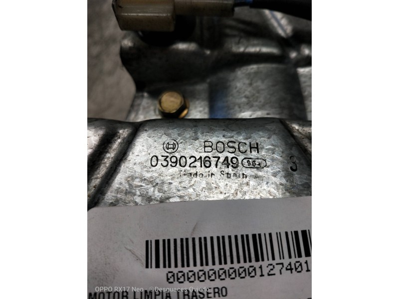 Recambio de motor limpia trasero para renault clio i fase i+ii (b/c57) 1.9 d rn referencia OEM IAM 0390216749 7700830365 