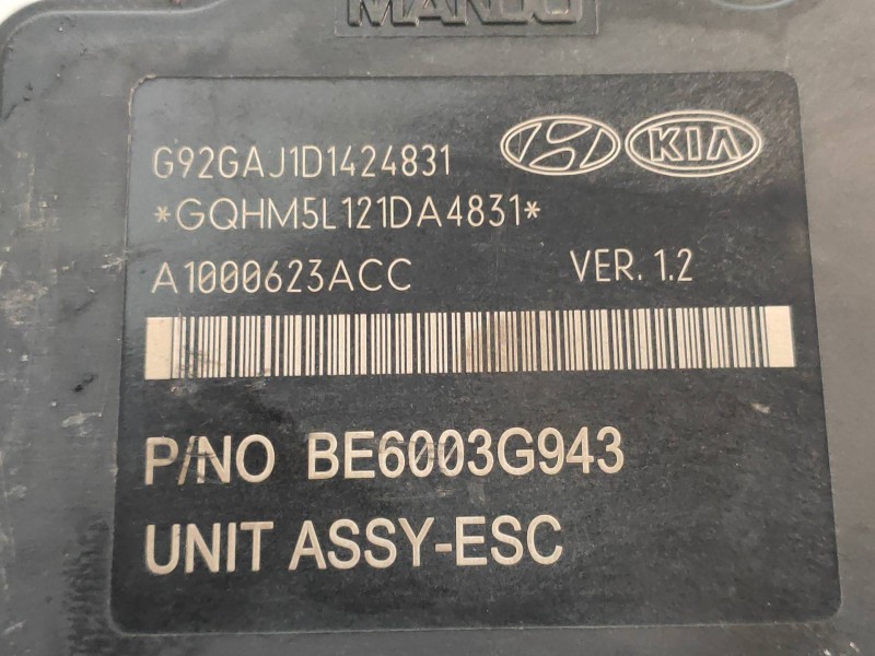 Recambio de abs para kia rio (yb) attract referencia OEM IAM A1000623ACC BE6003G943 589201W570 W57 MANDO
