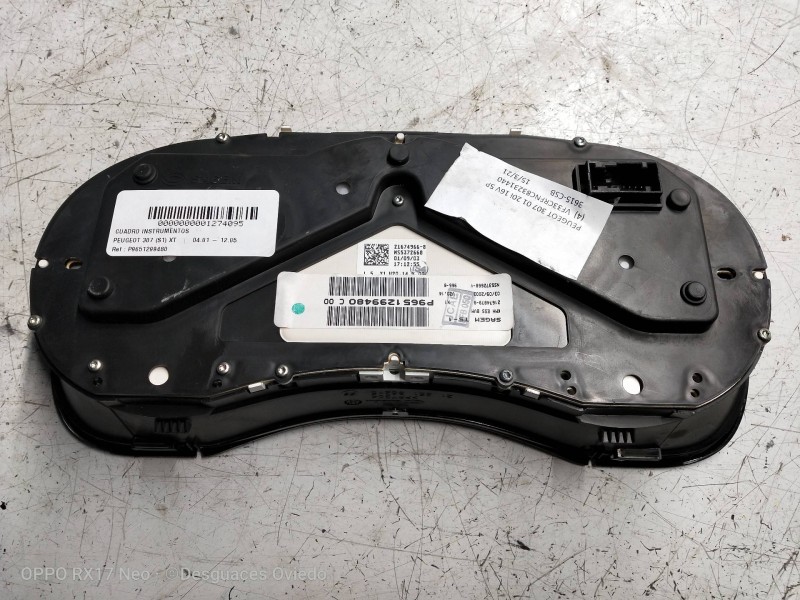 Recambio de cuadro instrumentos para peugeot 307 (s1) xt referencia OEM IAM P9651299480  