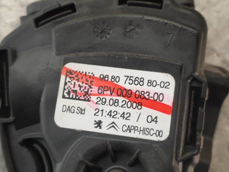 Recambio de potenciometro pedal para peugeot 308 confort referencia OEM IAM 968075688002 6PV00908300 